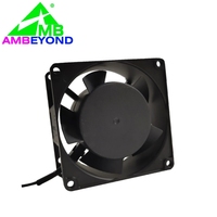 Ventilateur de climatisation à haut débit d'air 8038 110V 220V avec roulement à billes, cadre en alliage d'aluminium, haute vitesse, faible bruit pour compresseur d'air
