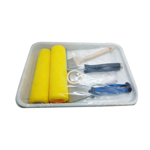 Herramientas de Rodillo de Esponja Sanfine, Kit de 6 Piezas para <span class=keywords><strong>Pintar</strong></span> Interiores, Rodillo de Espuma, Brocha para Esquinas <span class=keywords><strong>con</strong></span> Bandeja de Pintura Desechable - Product Image 5
