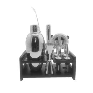 Ensemble de shaker à cocktail professionnel en acier inoxydable 304 de 10 pièces outils de barre de sortie d'usine pour les fêtes à la maison <span class=keywords><strong>tenue</strong></span> de barre de mesure - Product Image 2