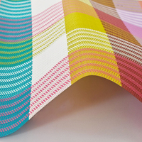 Tissu de chaise en Teslin ignifuge de couleur personnalisée STARUNK, maille jacquard enduite de plastique résistant aux flammes pour chaises et sacs