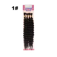 Extensions de cheveux au crochet bouclés souples et sans nœuds, style bohème, 22 pouces, 4X, Deep Wave, pour micro-tresses et tresses bohèmes