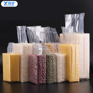 Clair thermoscellé brique de riz PA PE sac sous vide 1kg 5kg 10g emballage réutilisable de qualité alimentaire congelé pour céréales de soja à grains secs - Product Image 4