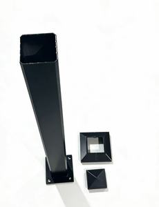 Poste de Cerca Exterior de Aluminio con Recubrimiento en Polvo <span class=keywords><strong>Blanco</strong></span> de 3 Pies, Ecológico, Impermeable, Moderno, Seguro, con Acabado Natural Metálico - Product Image 1