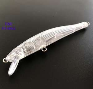 Unlackierter Angel köder <span class=keywords><strong>Minnow</strong></span> Lures leerer Kurbel köder köder körper 88mm 4G 8162 # - Product Image 5