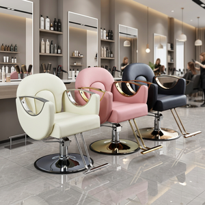 Silla de Peluquería QM de Alta Calidad con Reposabrazos de Acero Inoxidable para Salón de Belleza - Product Image 1