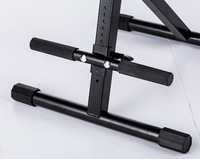 Tabouret de clavier réglable en tissu pliable, banc de piano, chaise de trône de tambour