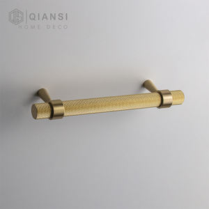 Poignées de porte de placard en acier inoxydable noir Qiansi HK0081, poignées de tiroir à molette, poignées de garde-robe surdimensionnées extra longues dorées, poignées en forme de T - Product Image 5