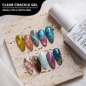 Vernis à ongles gel craquelé transparent JTING Magic Clear, effet craquelé à séchage rapide, sans HEMA/TPO, gel UV, ongles vintage, OEM, marque privée - Product Image 1