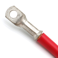 2 AWG kabel baterai Flex 1ft 2ft 3ft 5ft 2 Gauge kabel koneksi baterai dengan Lug