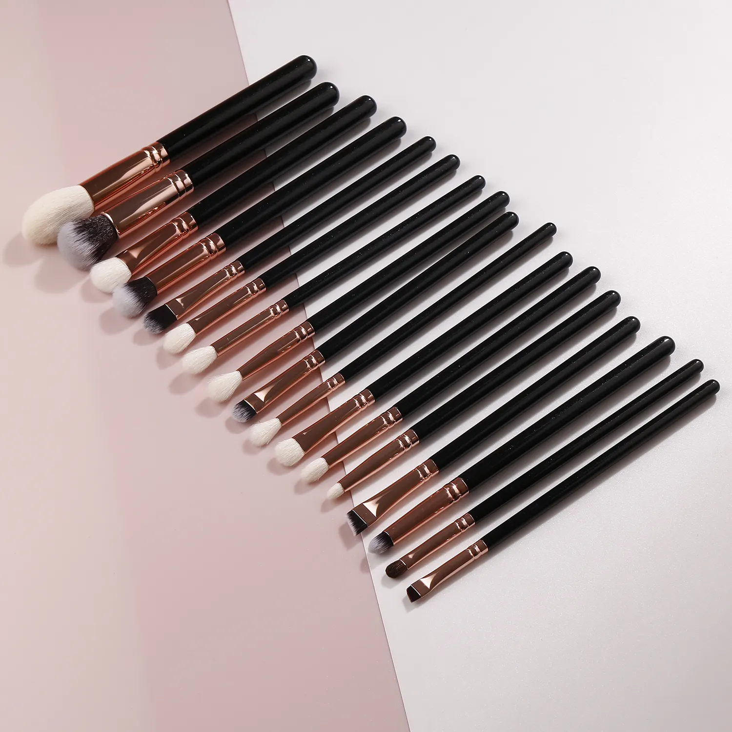 25pcs natural hair Makeup tools accept customize logo private label all over shade brush