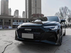 Kit Carrozzeria Auto Facelift Paraurti Anteriore con Griglia a Nido d'Ape Adatto per <span class=keywords><strong>Audi</strong></span> <span class=keywords><strong>A6</strong></span> S6 C6 Aggiornamento a RS6 <span class=keywords><strong>2019</strong></span> Parti Anteriori - Product Image 4