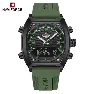 นาฬิกา NAVIFORCE 9242 รุ่นใหม่ นาฬิกาควอตซ์ดิจิตอลสำหรับผู้ชาย ดีไซน์ทันสมัย สายซิลิโคน กันน้ำ นาฬิกาสปอร์ตแบบลำลอง ปี 2025 - Product Image 2