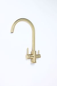 <span class=keywords><strong>Rubinetto</strong></span> da <span class=keywords><strong>Cucina</strong></span> KAWAL 3-in-1 in Acciaio Inox con Doppia Maniglia, Miscelatore a 3 Vie con Acqua Filtrata e Controllo Termostatico per Uso Alberghiero - Product Image 5