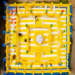 Château gonflable pour adultes avec toboggan et trampoline, couleur personnalisée, matériau PVC, capacité <span class=keywords><strong>77</strong></span> personnes, usage commercial - Product Image 2