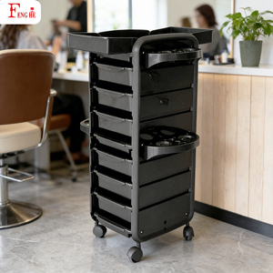 Carrello Professionale da Salone con 7 Cassetti, Design Pieghevole, Ruote Silenziose per Estetica - Product Image 4