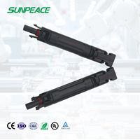 Connecteur solaire PV IP65 étanche 1000V mâle/femelle DC en aluminium et cuivre type MCX pour câble de panneau solaire