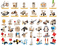 Kit d'expériences scientifiques de physique pour enfants 0-3M, jouet éducatif STEAM pour l'enseignement primaire, modèle de robot T-005