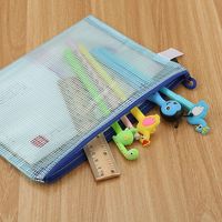 Pochettes de classement en maille imperméable avec fermeture éclair, plusieurs tailles A3 A4 A5 B5 B4, pochettes pour documents, dossiers à fermeture éclair en plastique pour le bureau, l'école et le rangement
