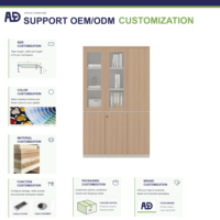 Meuble de bureau moderne pliable derrière le bureau avec crédence de direction en bois pour espaces de travail commerciaux et villas