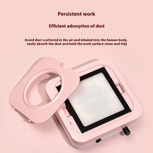 เครื่องดูดฝุ่นทำเล็บ 80W ปรับระดับกำลังได้ เงียบ ผลิตจากพลาสติก ABS สำหรับเก็บฝุ่นเล็บ ขจัดคราบสีเล็บ อุปกรณ์เสริมสวยสำหรับร้านเสริมสวย - Product Image 5