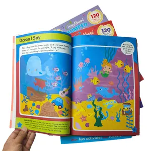 Çocuklar için çocuk aktivite kitapları için İngilizce ve matematik okul öncesi çalışma kitabı çocuk eğitim kitapları