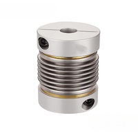 Accouplement d'arbre à soufflet élastique flexible pour servomoteur étagé en alliage d'aluminium