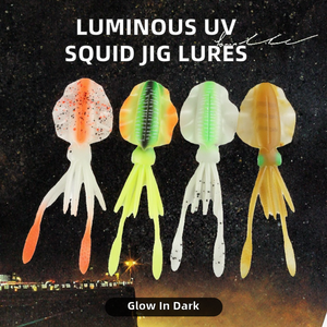 Appât artificiel souple lumineux/UV de 15 g, appâts de fond de 15 cm en PVC pour la pêche en rivière, en mer et en lac, sans hameçons, pour les espèces de thon - Product Image 2