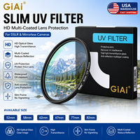 Filtre UV Slim GIAI 52/58/62/67/77/82mm, protection d'objectif d'appareil photo multi-couches HD pour appareils photo reflex numériques et hybrides