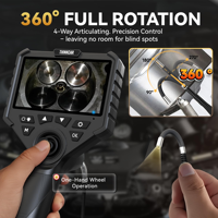 Caméra d'inspection industrielle 1080P HD Endoscope avec sonde flexible de 1,5 m, étanche IP67 et anti-poussière pour diagnostic de moteurs, de conduites et de systèmes CVC