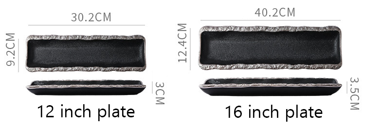 Bordure noire et argentée