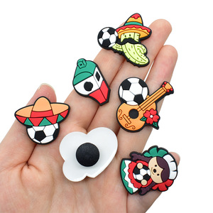 Ornements DIY en PVC à dos plat pour coques de téléphone et décoration de chaussures, motifs Mariachi, Guitare, Donkey, Cactus, Mexicain, Football <span class=keywords><strong>du</strong></span> <span class=keywords><strong>Mexique</strong></span> - Product Image 3