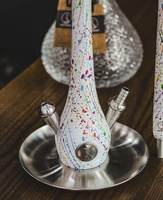 Chicha de qualité commerciale, robuste, en bois de noyer et acier inoxydable, grande taille, pour salon