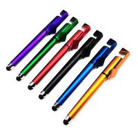 Support de téléphone portable multifonctionnel à écran tactile, stylo à encre gel plastique 0,5 mm avec impression de code QR et logo personnalisé