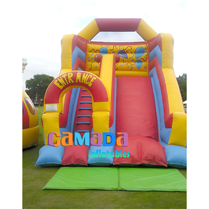 Inflable húmedo/seco de alta calidad con tobogán Tobogán de agua inflable Pvc Tobogán seco inflable - Product Image 6