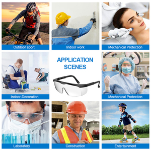 نظارات أمان صناعية مضادة للغبار والخدش، نظارات حماية شفافة للعمل، نظارات واقية للعين - Product Image 6