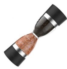 Moulin à poivre et sel de mer double tête en forme de sablier, ml, 2 en 1, meilleur mélangeur à épices - Product Image 4
