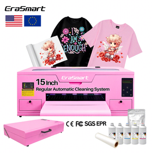 Erasmart Digital Pink A3 MAX DTF Inkjet <strong>Printer</strong> XP600 Pet Film 15Inch 35cm 40cm <strong>T</strong> <strong>Shirt</strong> Printing <strong>Machine</strong> With Oven for Textile - Product Image 1