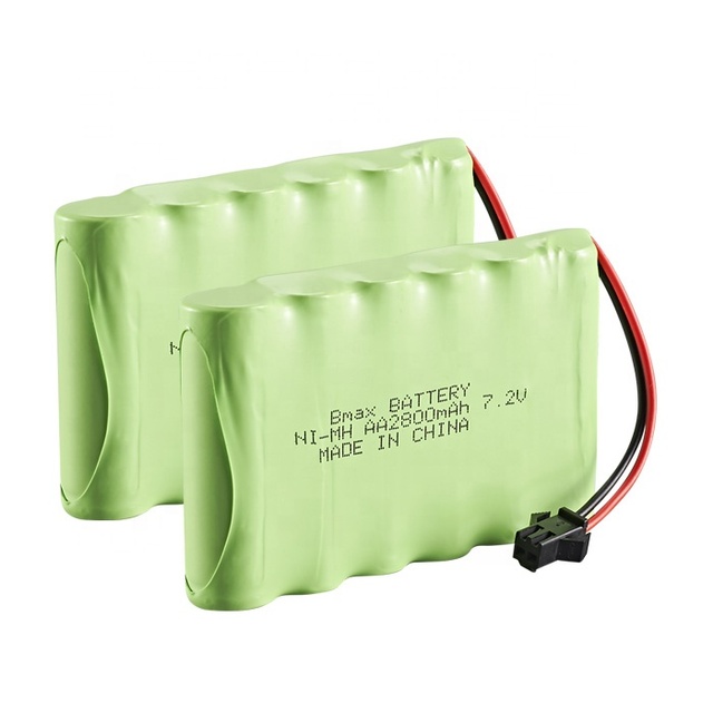 Rechargeable Ni-MH Batteries High Speed Remote Control Car SM Plug 7.2V 2800mAh AA Battery Pack Low Self-Discharge No Memory