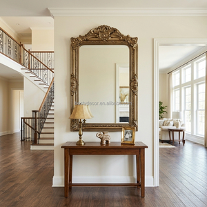 Specchio <span class=keywords><strong>da</strong></span> terra barocco personalizzato di lusso francese, con cornice decorata, antico, vintage, per <span class=keywords><strong>camera</strong></span> <span class=keywords><strong>da</strong></span> <span class=keywords><strong>letto</strong></span>, specchio a figura intera - Product Image 2