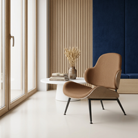 Fauteuil d'appoint peu encombrant, empilable et réglable en tissu, pour coin salon, coin café, style moderne, confortable, pour usage commercial, maison ou bureau