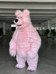 All'ingrosso della fabbrica MOQ 1 pz popolare personaggio dei cartoni animati rosa gonfiabile <span class=keywords><strong>Masha</strong></span> <span class=keywords><strong>orso</strong></span> mascotte Costume per adulti mascotte Costume per la vendita - Product Image 3