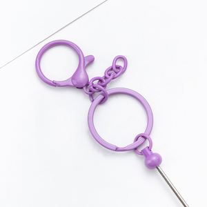Breloques de porte-clés perlées DIY : Porte-clés en métal couleur dégradée pour coques de téléphone et plus encore ! - Product Image 2