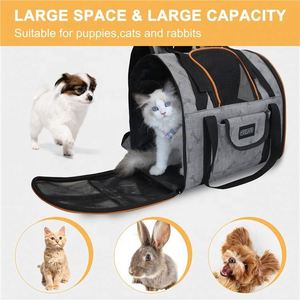 Sac de transport pour animaux de compagnie, approuvé par les compagnies aériennes, design ventilé, entrée double face, échantillon gratuit - Product Image 4