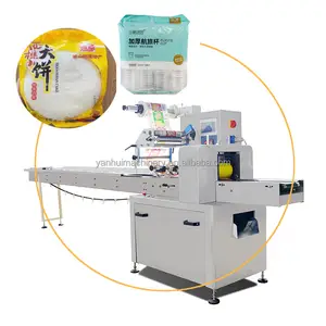 Multifunctional Flow Wrapping Vacuum Pillow Bag Pocket Tissue Packing Ice Cream Bar Packaging Machine