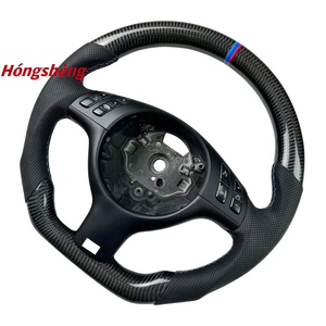 Volante de fibra de carbono de gama alta personalizado accesorio Interior automotriz Real para <span class=keywords><strong>BMW</strong></span> <span class=keywords><strong>M3</strong></span> <span class=keywords><strong>E46</strong></span> E39 E53 <span class=keywords><strong>330ci</strong></span> 325i - Product Image 3