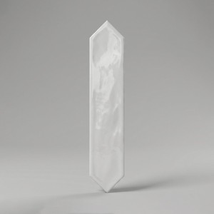 Piastrella Picket Grigio Argento 5x25 Cm Spessore 9 Mm Finitura Lucida Bordi Irregolari - Product Image 1