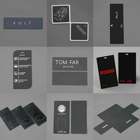 Étiquettes suspendues personnalisées blanches à œillets, haut de gamme, en papier laminé noir, avec ficelle et épingle, économiques, pour vêtements, jeans, chaussures et sacs