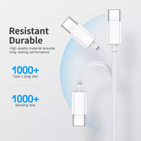 Câble de chargeur USB Type C personnalisé en gros avec logo, 1 m, câble de transfert de données USB C avec boîte pour téléphone portable