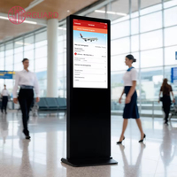 RUIGUAN Écran tactile vertical LCD personnalisé avec système Android pour affichage publicitaire en centre commercial, 32/43/50 pouces, pour aéroport