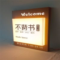 Panneau lumineux LED double face personnalisé DakeSign, fin et résistant à l'eau, en acrylique, pour publicité extérieure, menu, décoration, magasin de voitures